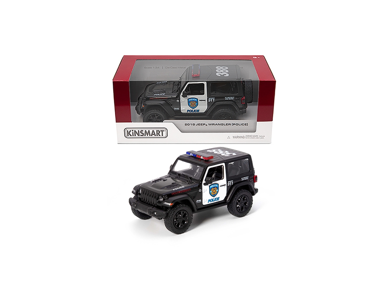 AUTO 1:34 2018 JEEP WRANGLER POLICE 17054