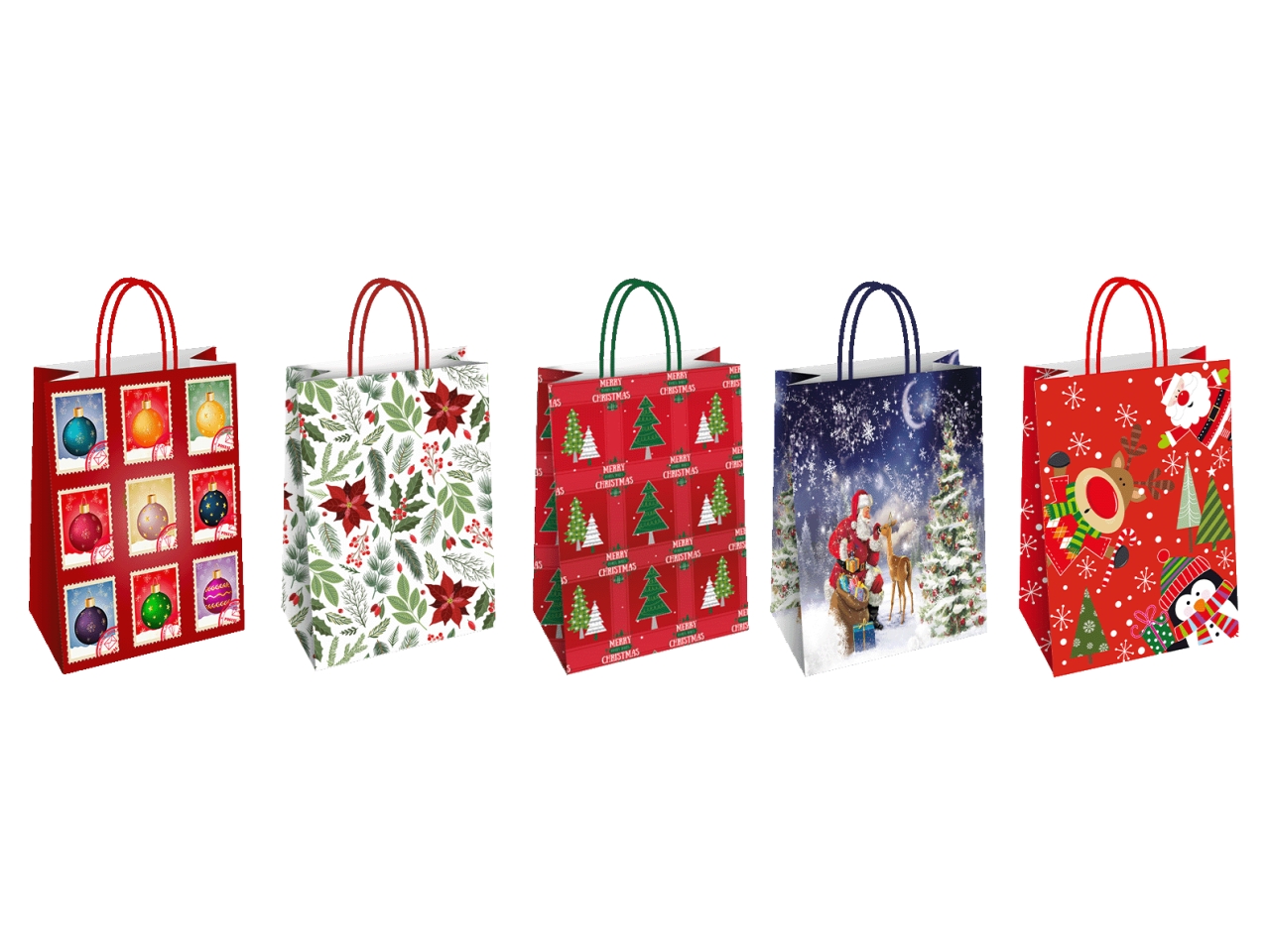 SHOPPER NATALIZIA CARTA 26X12X35CM ASS. SH73365