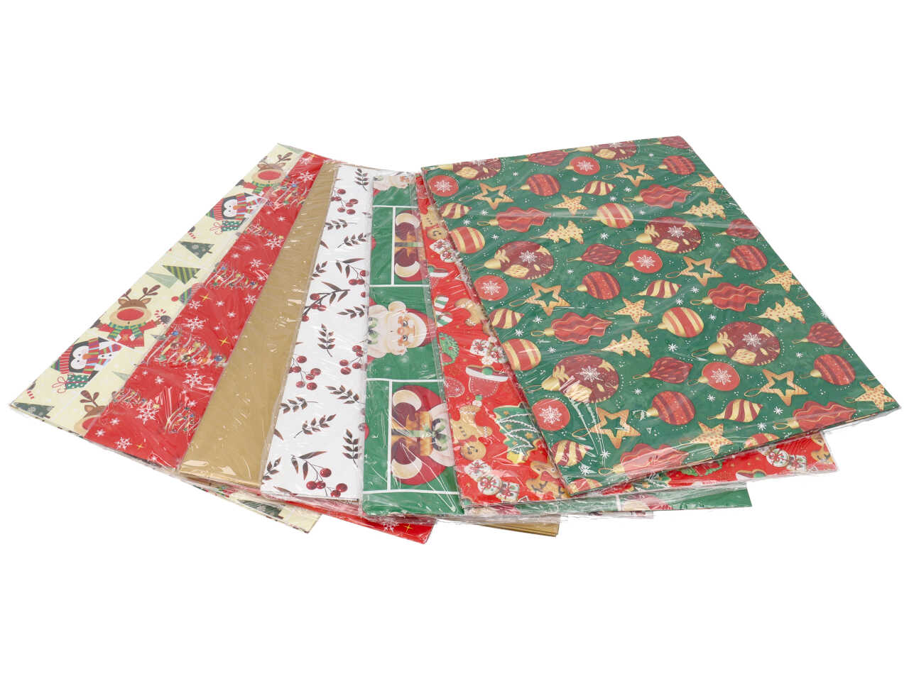 CARTA REGALO NATALIZIA 70X100CM 3PZ BL003FPN@