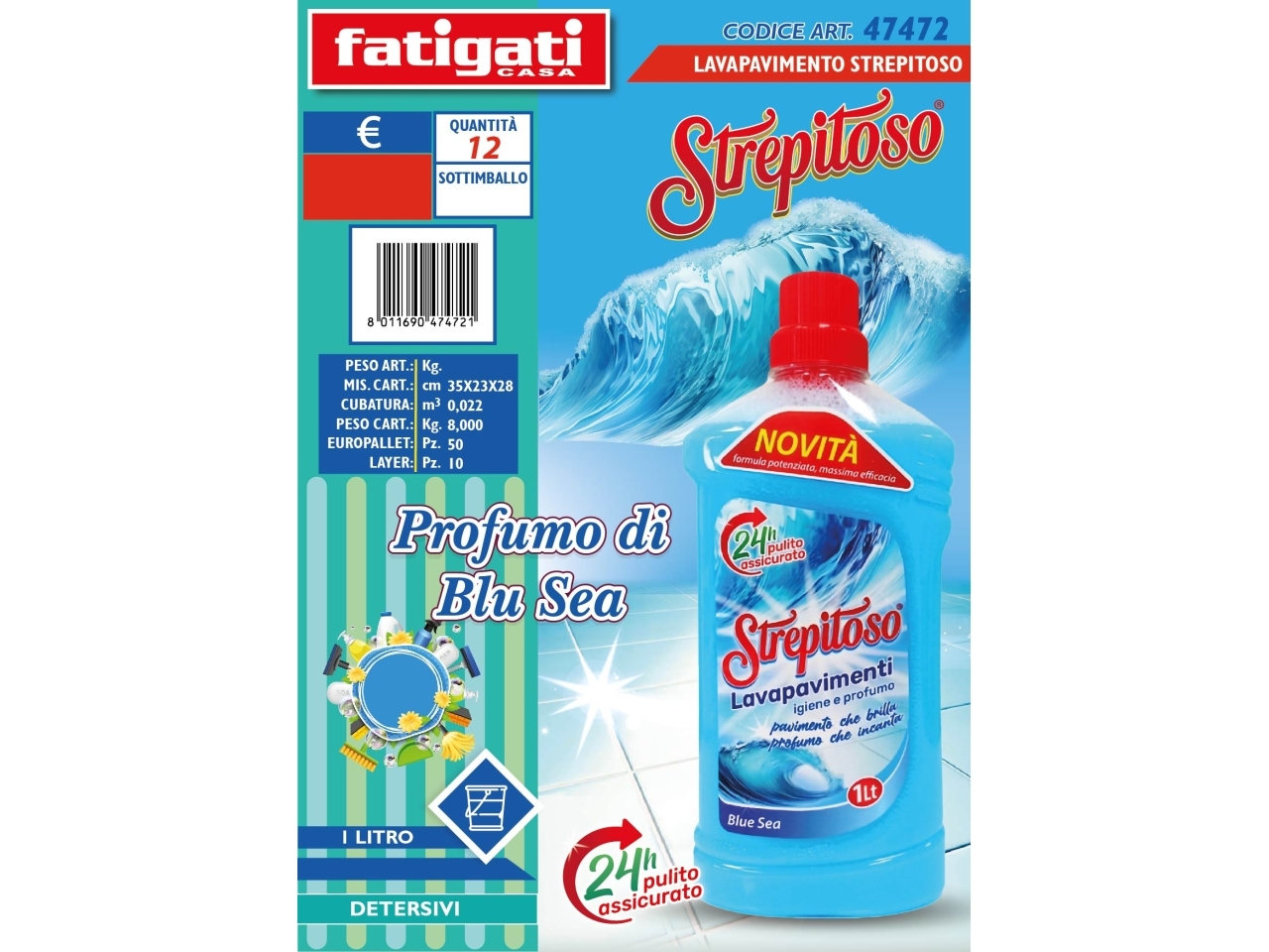 LAVAPAVIMENTI STREPITOSO BLUE SEA1LT 47472