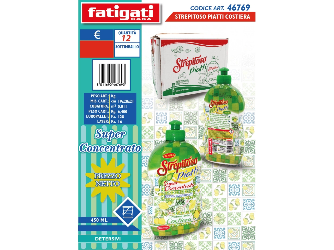 STREPITOSO PIATTI COSTIERA 450ML SU 46769 STREPITOSO PIATTI COSTIERA 450ML SU 46769