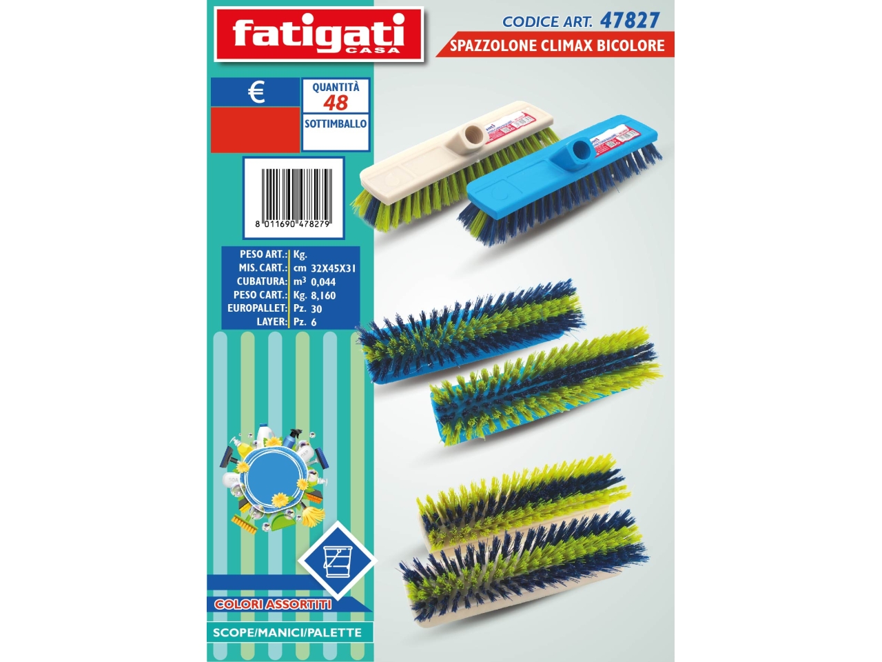 SPAZZOLONE CLIMAX BICOLORE 47827