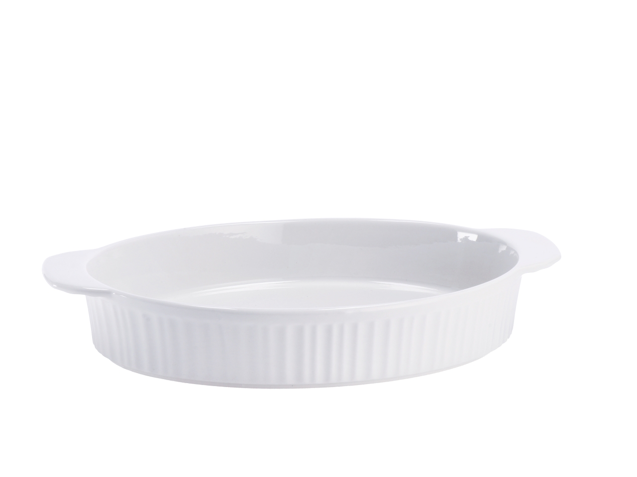 PIROFILA OVALE CERAMICA 35,5X22,5XH6CM B.CO 100975