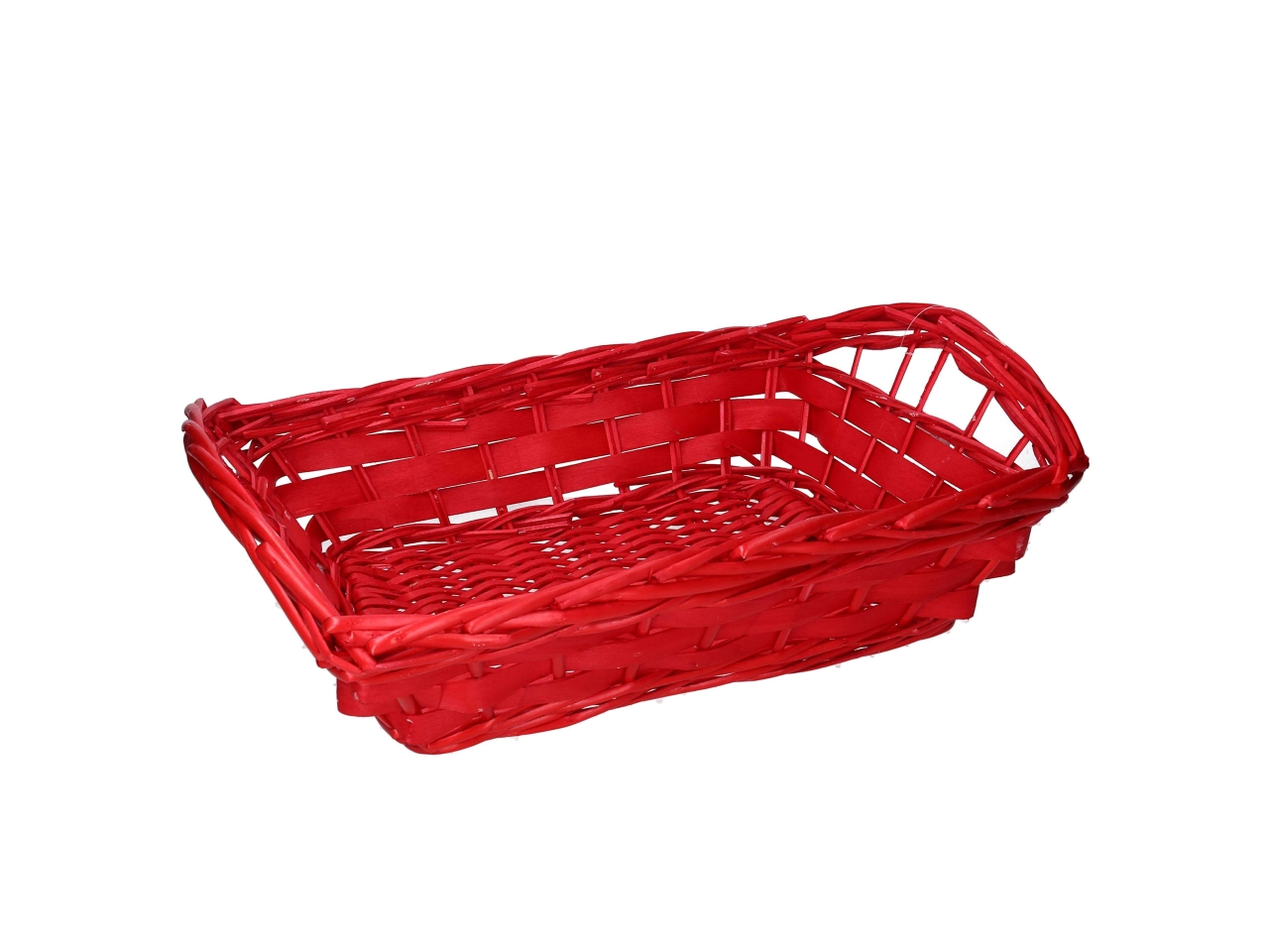 CESTA VIMINI RETTANG.48X34XH17CM ROSSO 9386020000