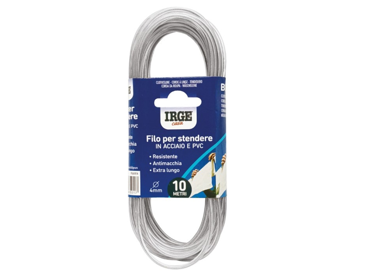 STENDIBIANCHERIA ACCIAIO 10 M 4MM STENDIBIANCHERIA ACCIAIO 10 M 4MM