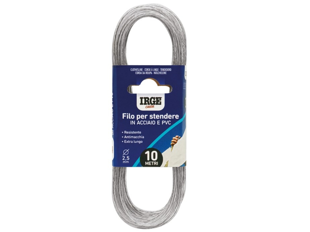 STENDIBIANCHERI ACCIAIO 10 M 2,5MM STENDIBIANCHERI ACCIAIO 10 M 2,5MM
