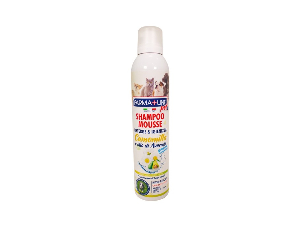 SHAMPO MOUSSE PET CAMOMILLAC/OLIO AVOCADO 300 ML