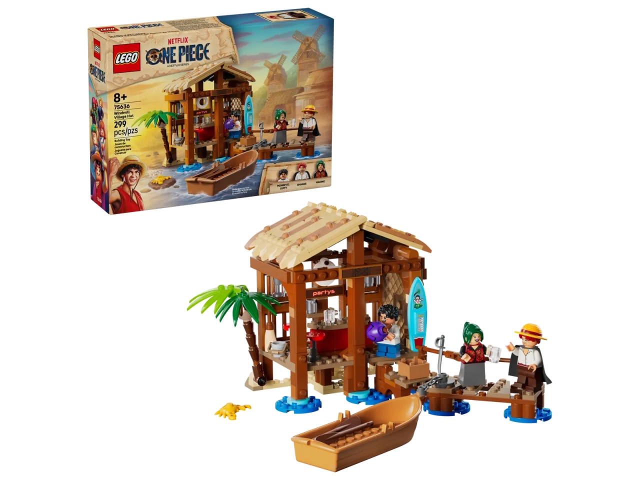 LEGO ONE PIECE LA CAPANNA DEL VILLAG.FOOSHA 75636