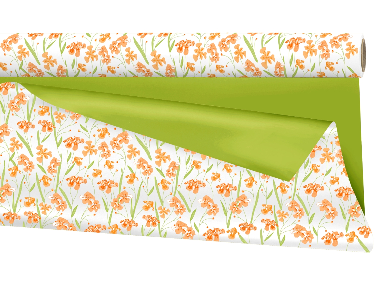 BOBINA AUBE DUOMAT 79CMX25MT C/FIORI/VERDE 350644