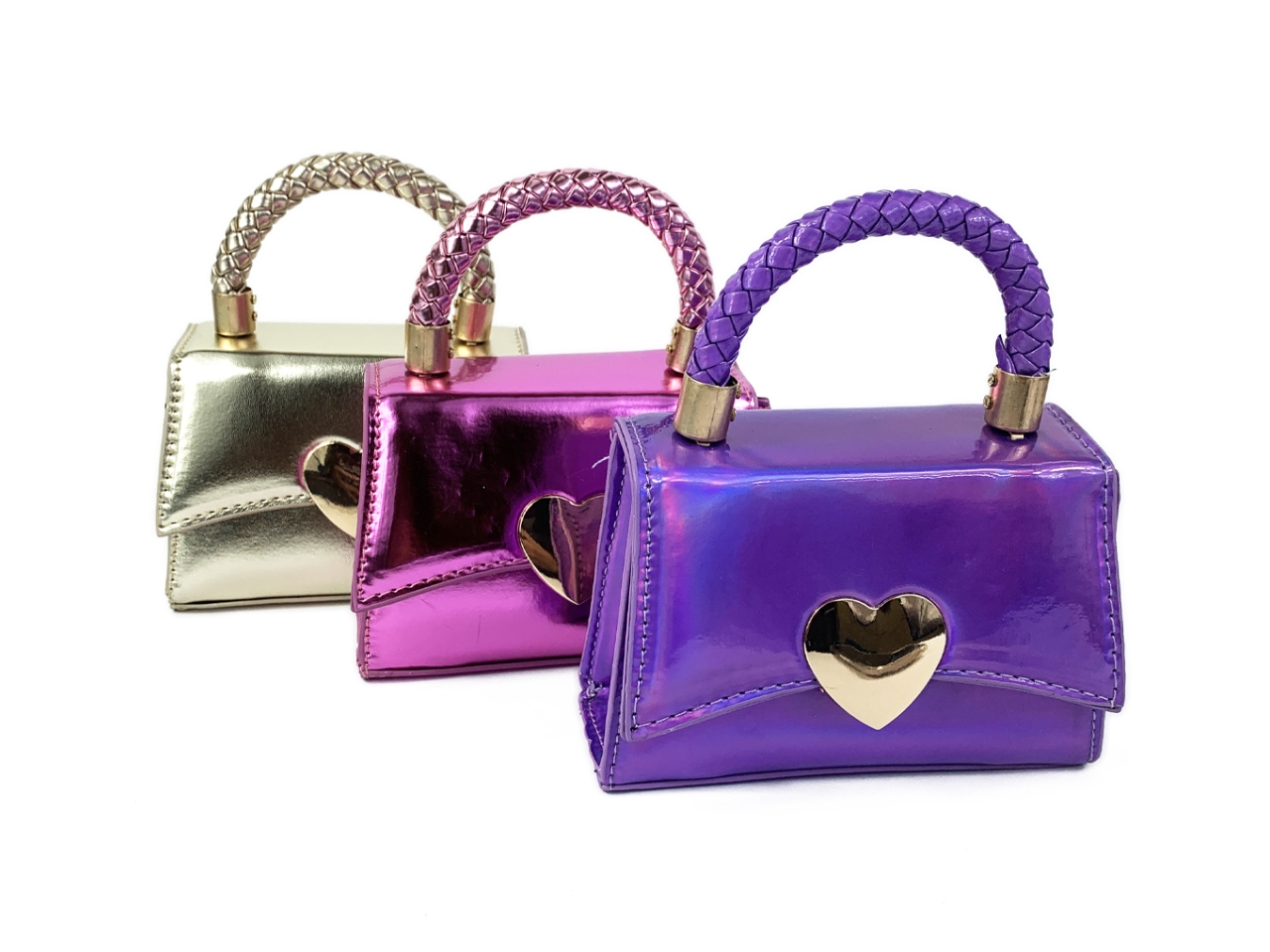 BORSETTA BIMBA LE KIKKE METALLIC LOVE BK10128