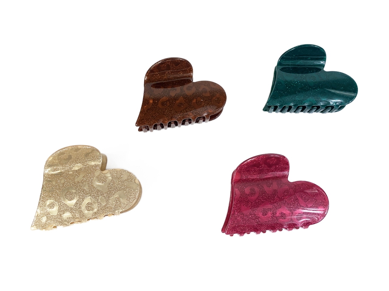 PINZA HEART GLITTERY ANIMALIER P71534 PINZA HEART GLITTERY ANIMALIER P71534