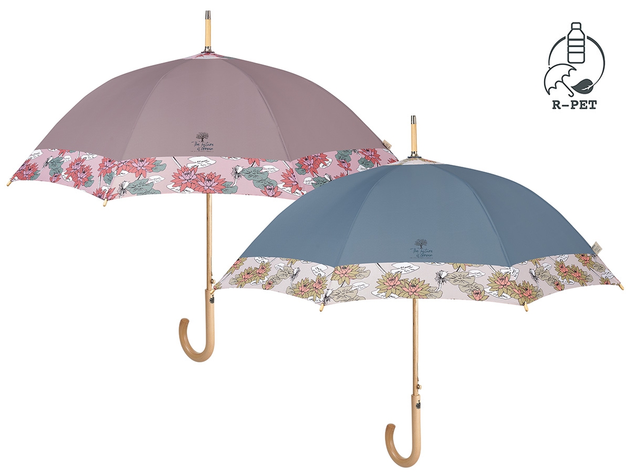 OMBRELLO DONNA 61CM AUTOMATICO BORDO LOTO 19159