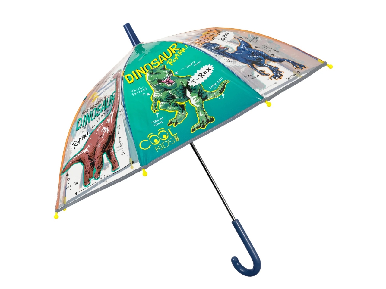 OMBRELLO KIDS MANUALE 45CM CUPOLADINOSAURO15653
