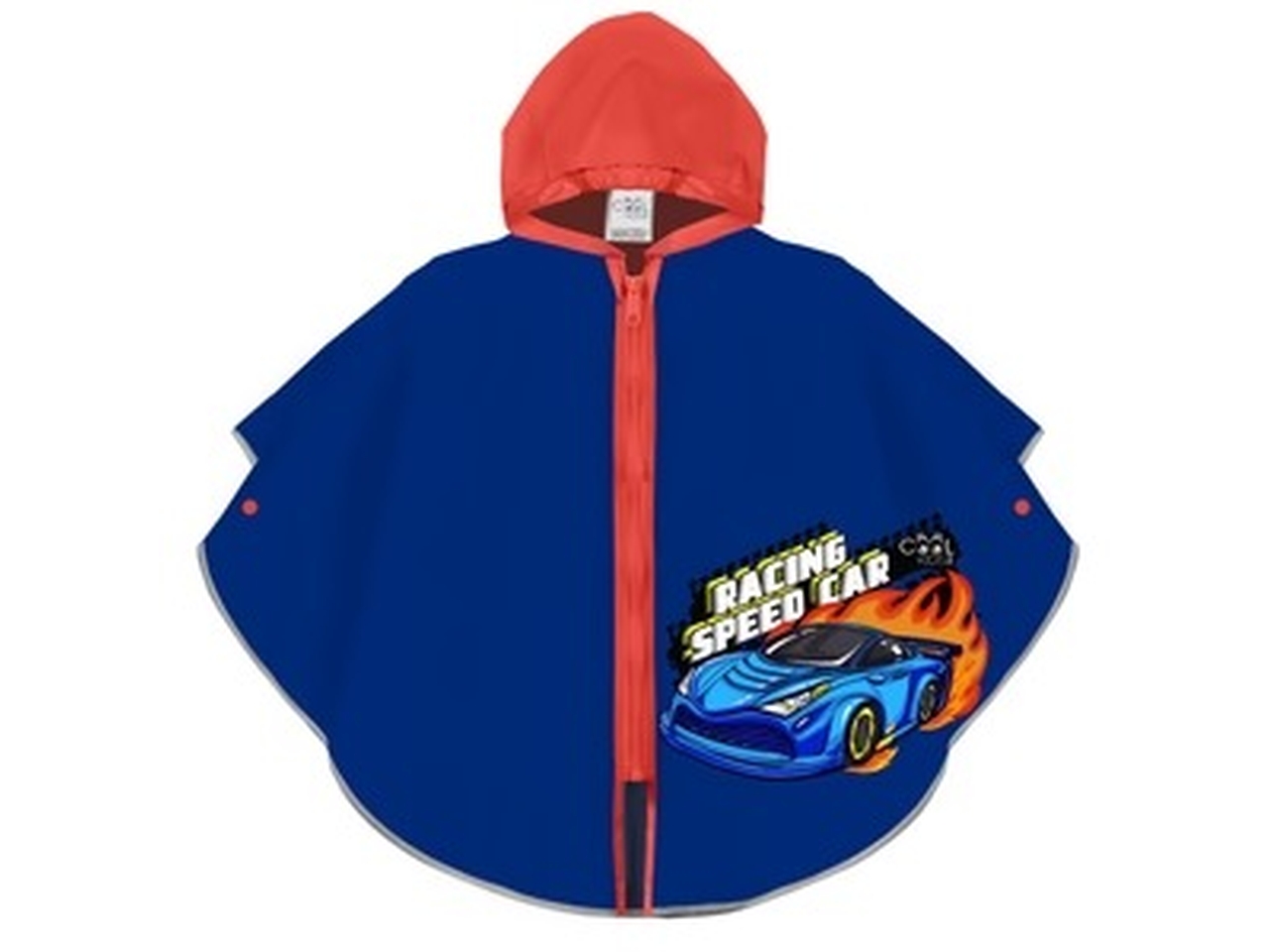 PONCHO KIDS PIOGGIA BLU RACINGCAR ZIP+BRD 15666 PONCHO KIDS PIOGGIA BLU RACINGCAR ZIP+BRD 15666