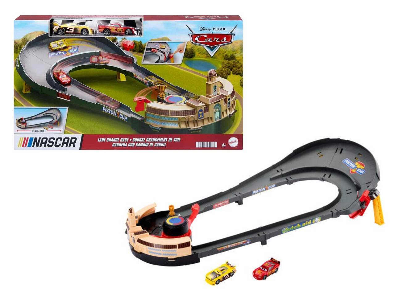 CARS NASCAR PACK GARA CON CAMBIO DI CORSIA HXJ33