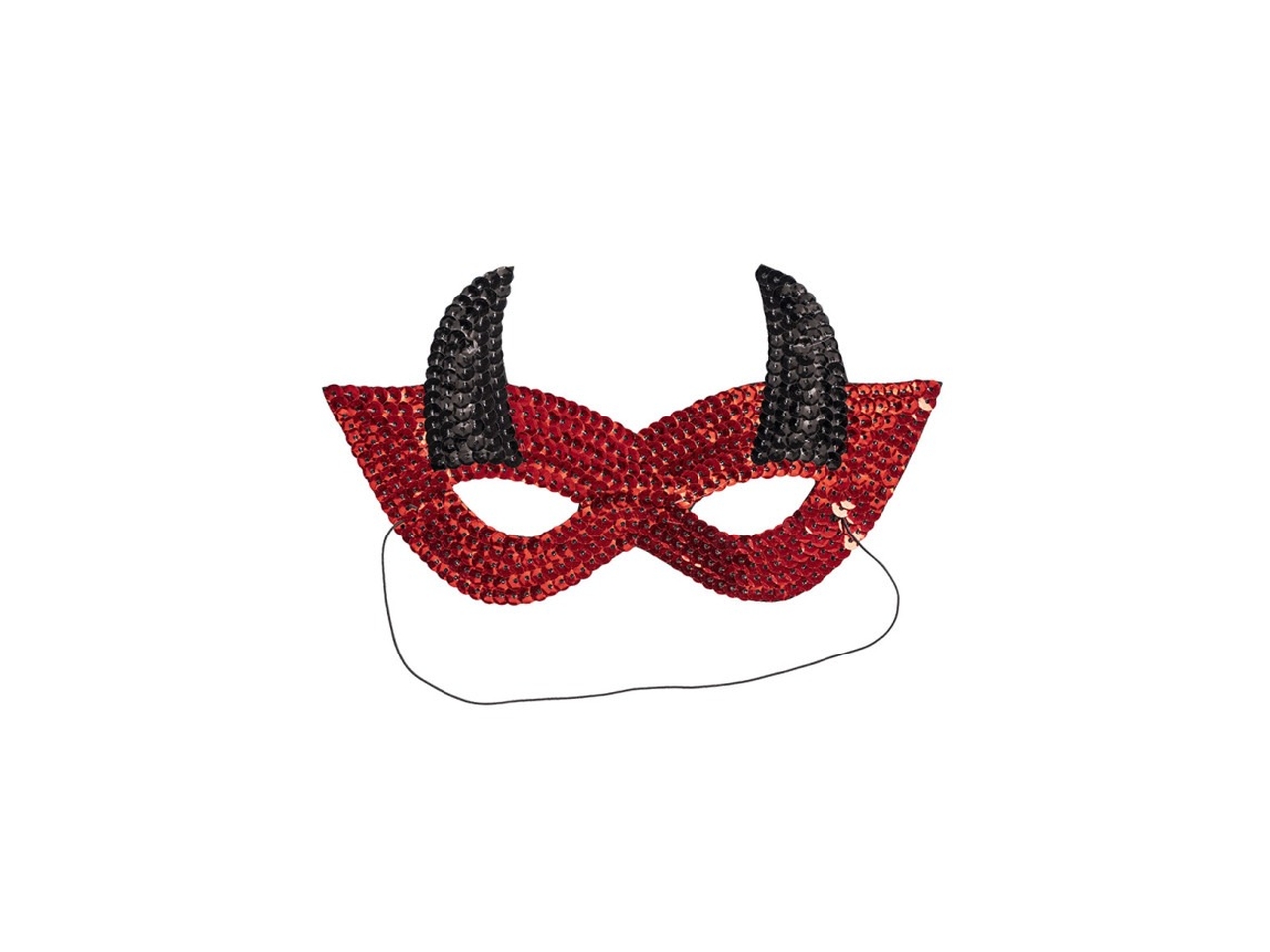 MASCHERA DIAVOLO C/PAILLETTES 00264
