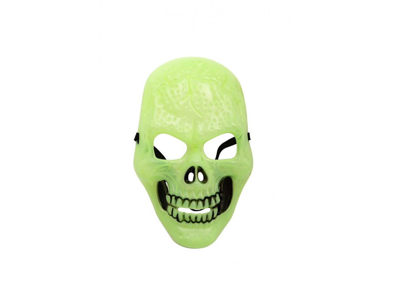 MASCHERA SCHELETRO VERDE PLASTICA RIGIDA 00585