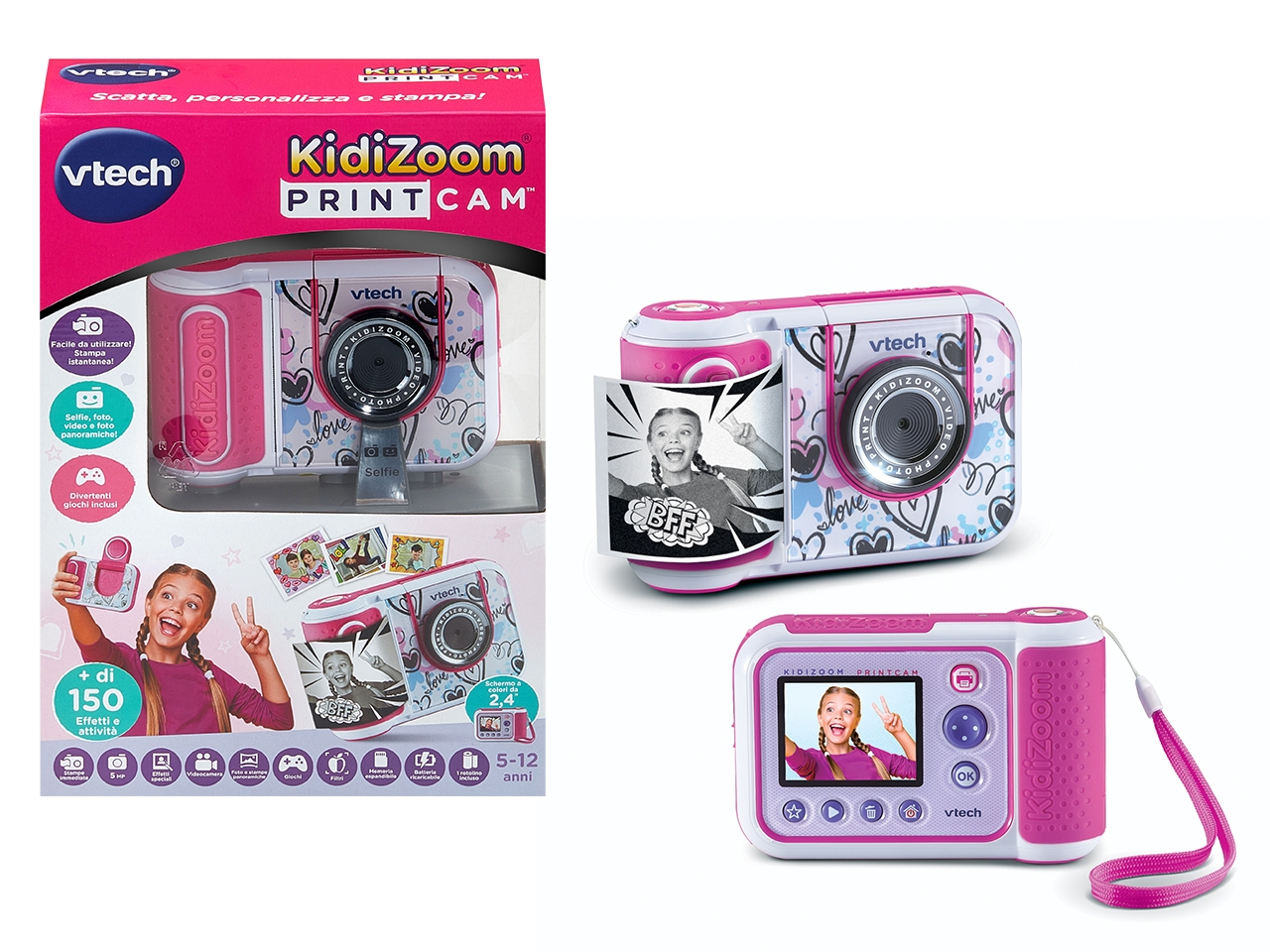 KIDIZOOM PRINTCAM ROSA 80-549159-007