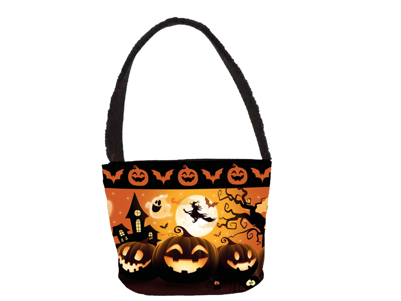 CESTINO ARANCIONE CON ZUCCHE 30X15CM 26846 CESTINO ARANCIONE CON ZUCCHE 30X15CM 26846