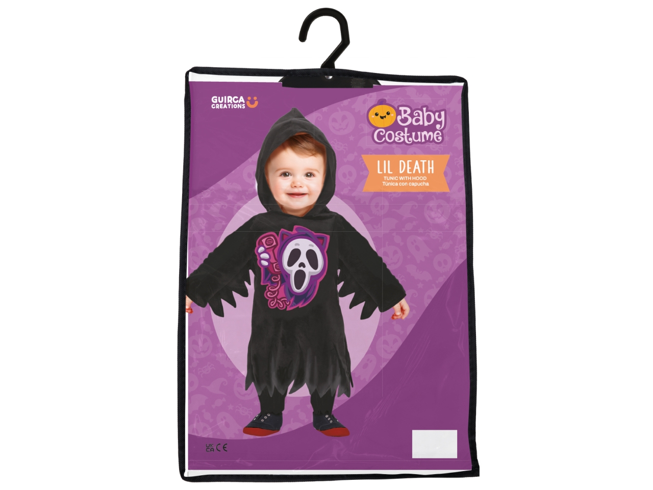 COSTUME BABY FANTASMA NERO 12/18 MESI 76144