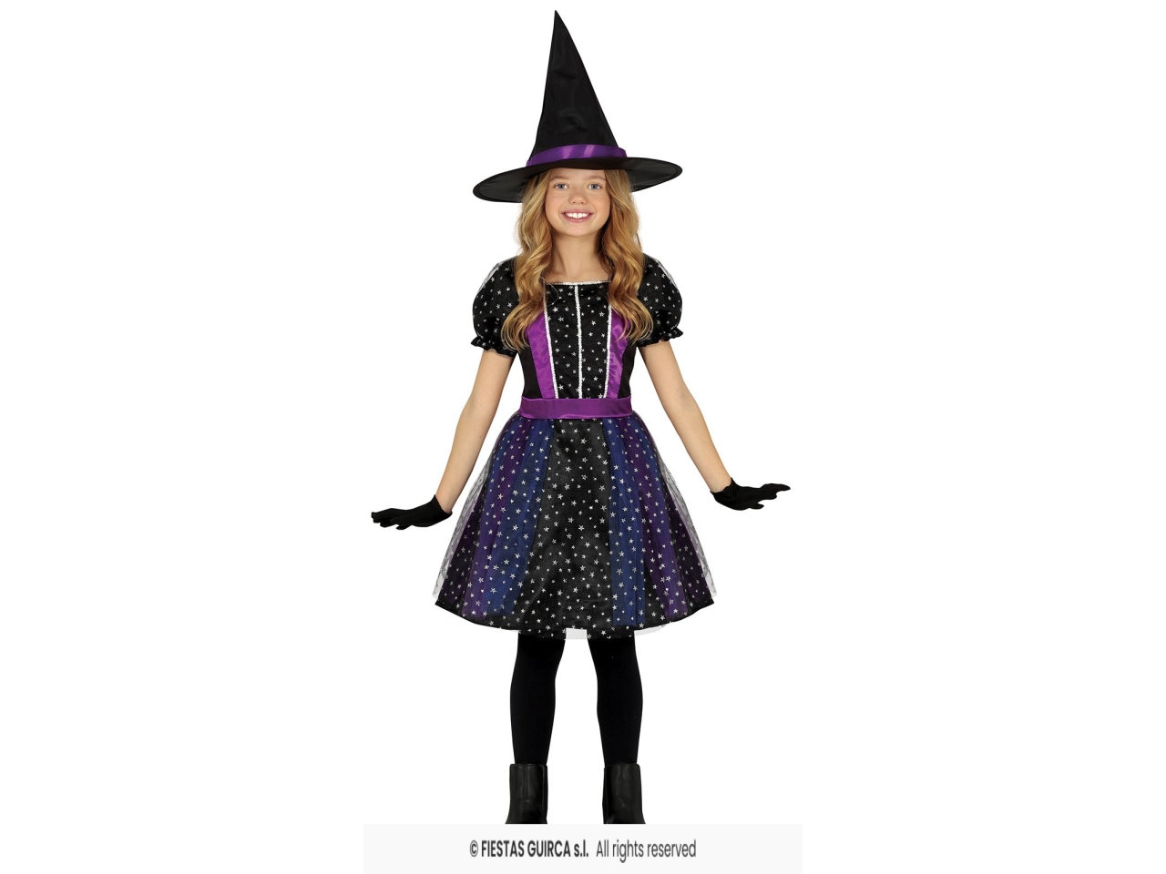 COSTUME STREGHETTA NERA 5/6 ANNI 78086 COSTUME STREGHETTA NERA 5/6 ANNI 78086