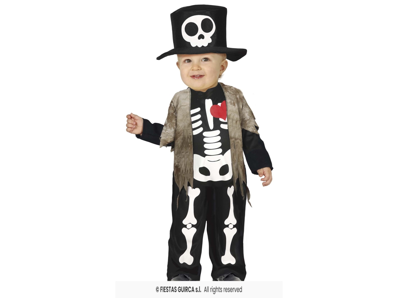 COSTUME SCHELETRO C/CAPPELLO 2/3ANNI 78361