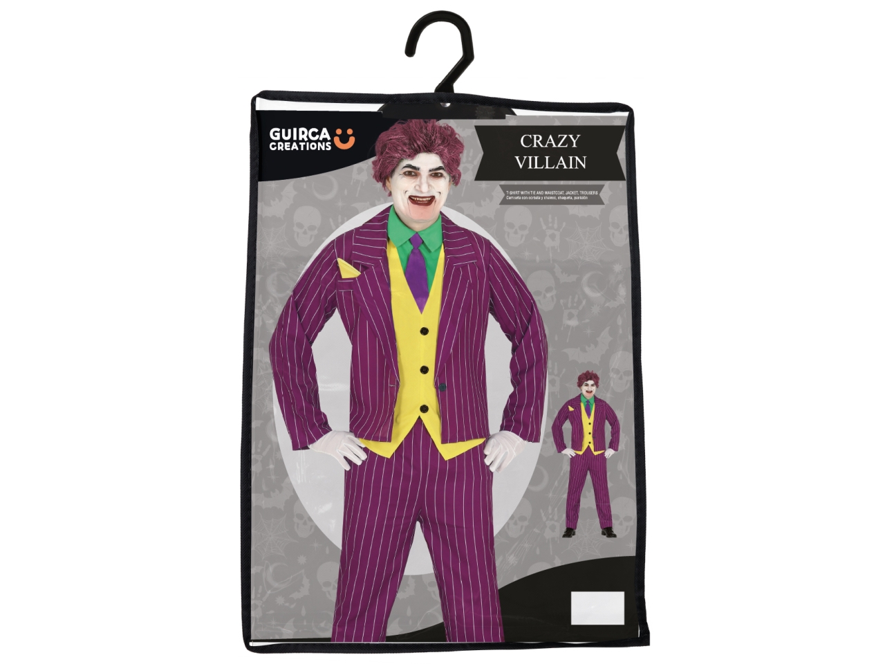 COSTUME ADULTO CRAZY VILLAIN TG.XL 54/56 88343