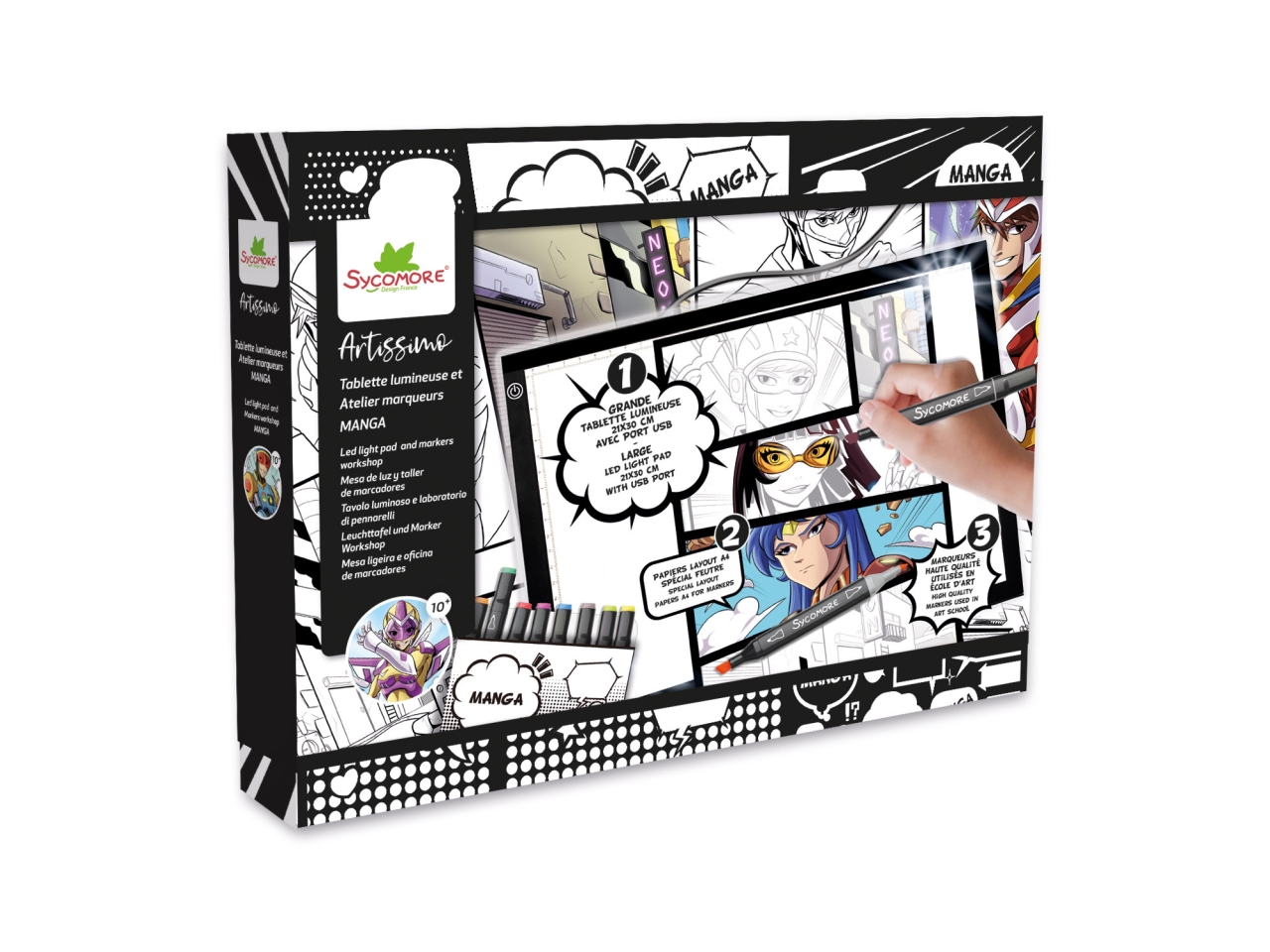 SYCOMORE LEZIONE DI MANGA TAV.LUMINOSA SYCCREA052