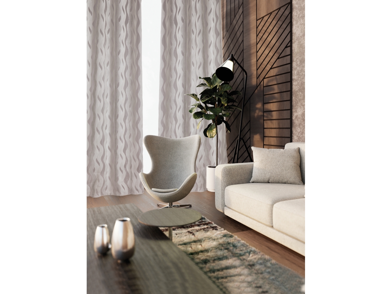 SARLI TENDA C/BORCHIE 140X280CM GRIGIO ZG08710201