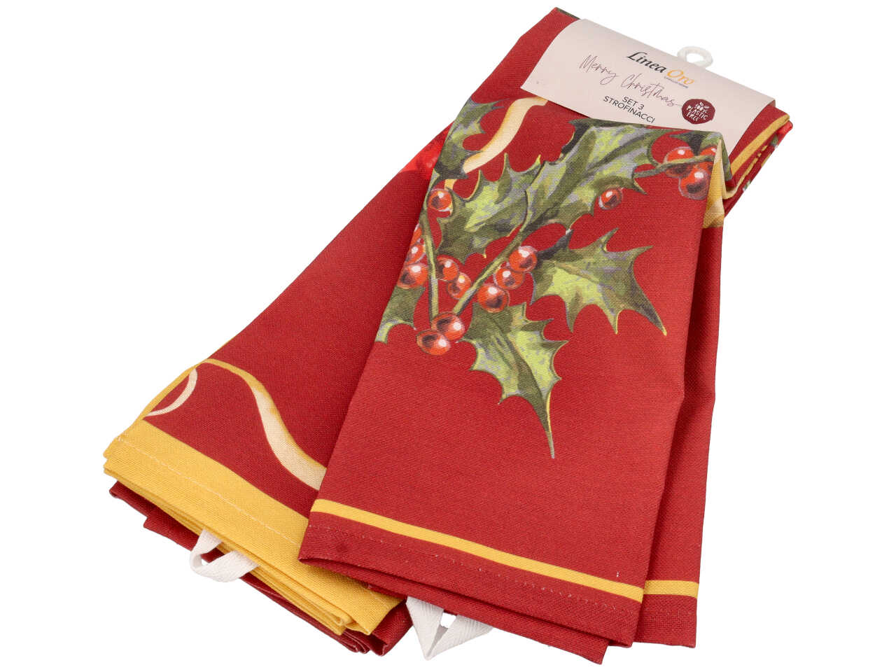 FLAKE SET 3 CANOVACCI 50X70CM ROSSO EK00940201