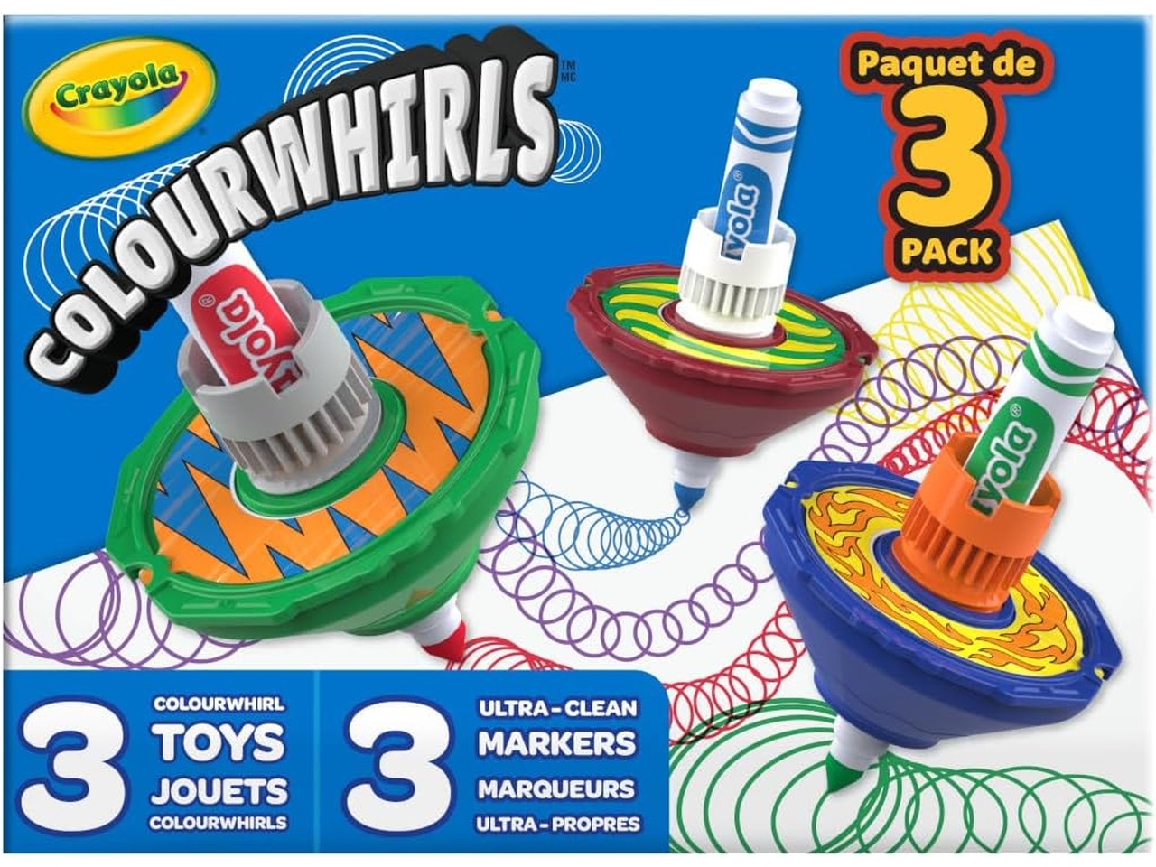 COLOURWHIRLS SET 3 TROTTOLE DEI COLORI 74-7647