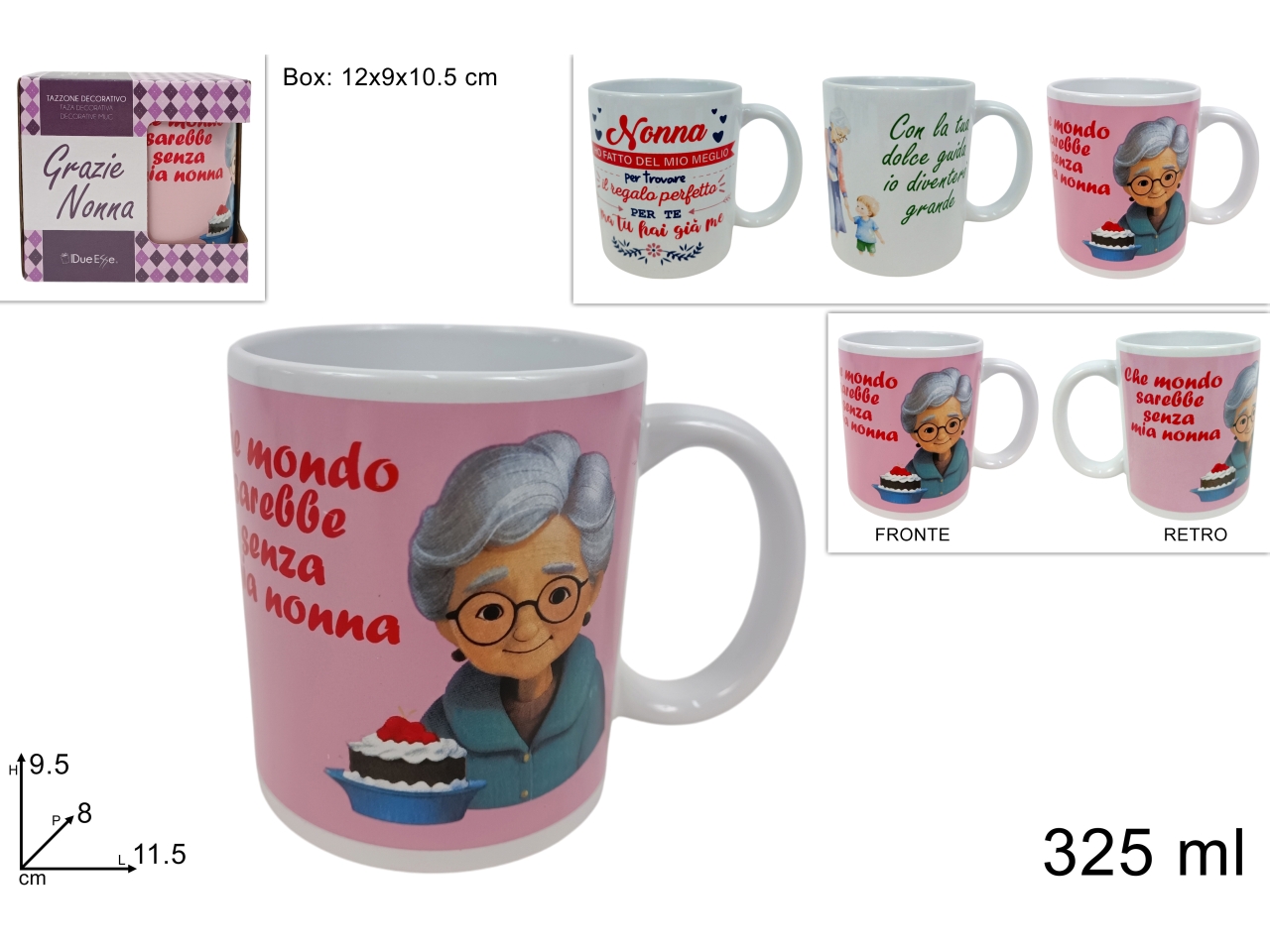 TAZZONE MUG 325ML DISEGNO NONNA DEV24021951