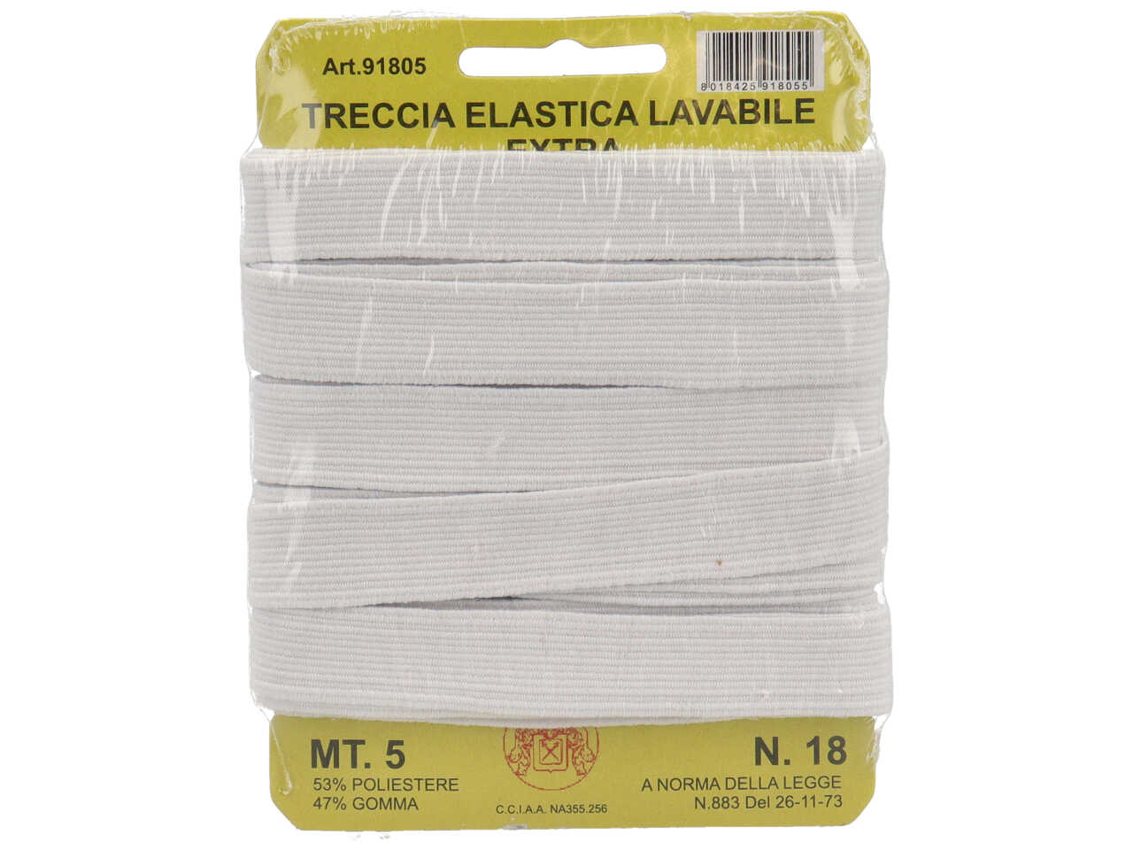 TRECCIA ELASTICA N.18 5MT 91805 TRECCIA ELASTICA N.18 5MT 91805