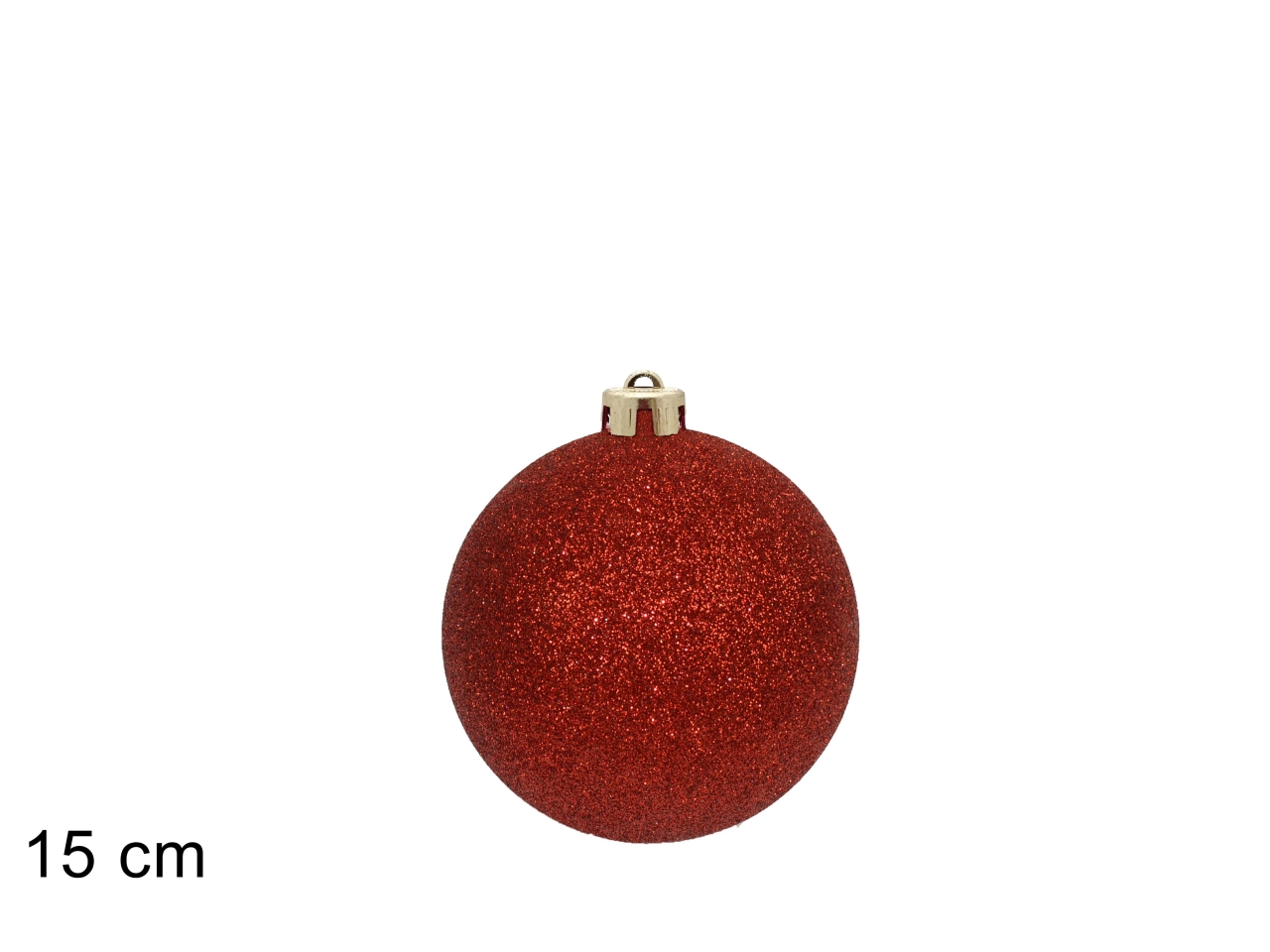 PALLA 15CM GLITTERATA ROSSA XNA24073971