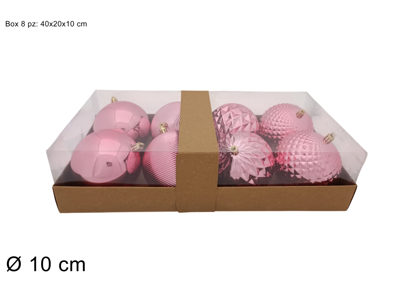 PALLA 10CM 8PZ MODELLI ASS. ROSA XNA17004211