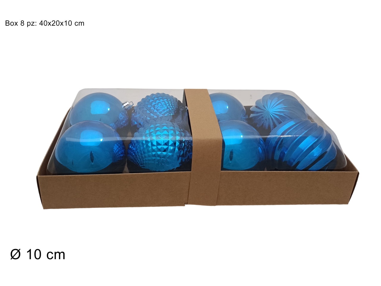 PALLA 10CM 8PZ MODELLI ASS. BLU XNA19006021