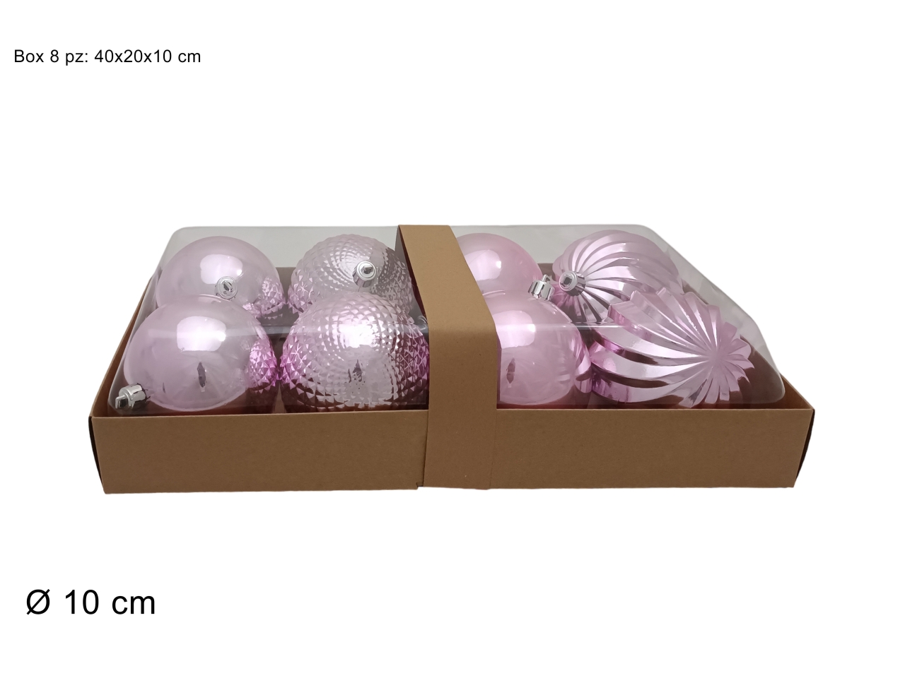 PALLA 10CM 8PZ MODELLI ASS. ROSA XNA21005005