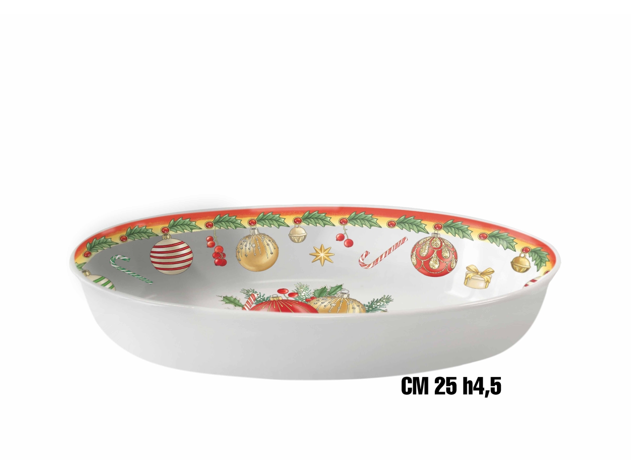 PALLE DI NATALE OVALINO 25CM MELAM. ME-1644-2680 PALLE DI NATALE OVALINO 25CM MELAM. ME-1644-2680