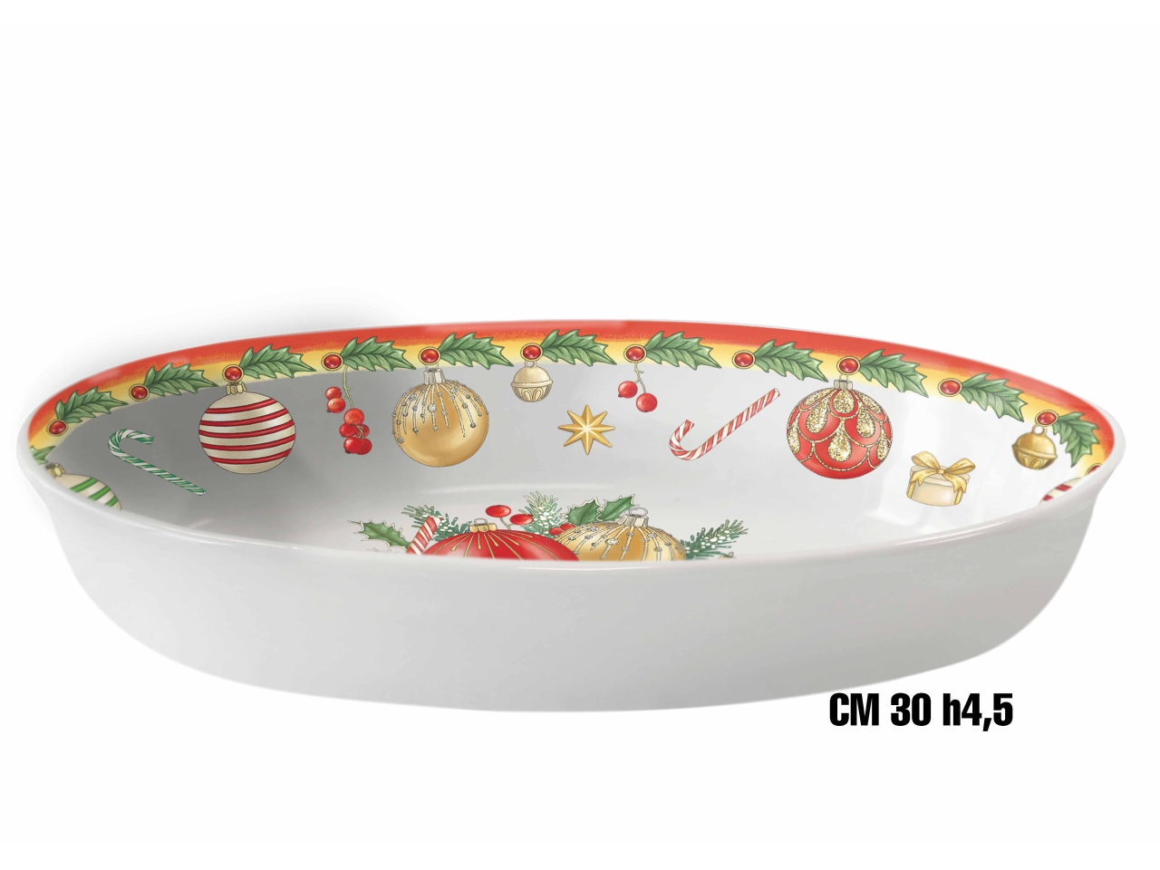PALLE DI NATALE OVALINO 30CM MELAM. ME-1644-2682 PALLE DI NATALE OVALINO 30CM MELAM. ME-1644-2682