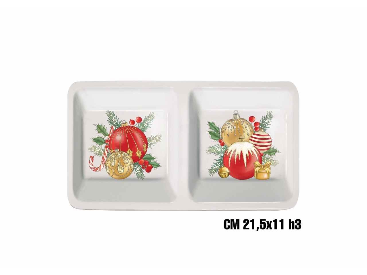 PALLE DI NATALE PORTA SNACK MELAM. ME-1644-2684