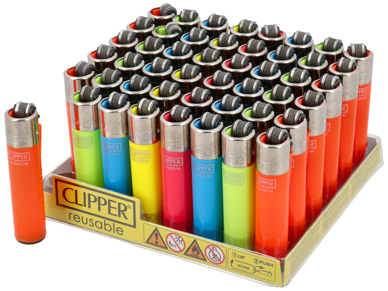 CLIPPER ACCENDINO MICRO FLUO 48PZ 8412766141361