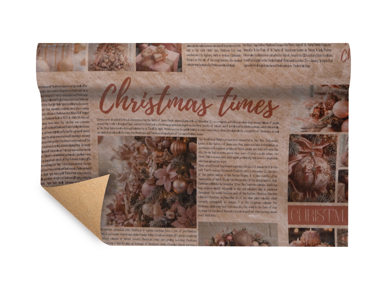 BOBINA PAPER-FIBRA CHRISTMAS TIM. 750MMX9MT 272827 BOBINA PAPER-FIBRA CHRISTMAS TIM. 750MMX9MT 272827