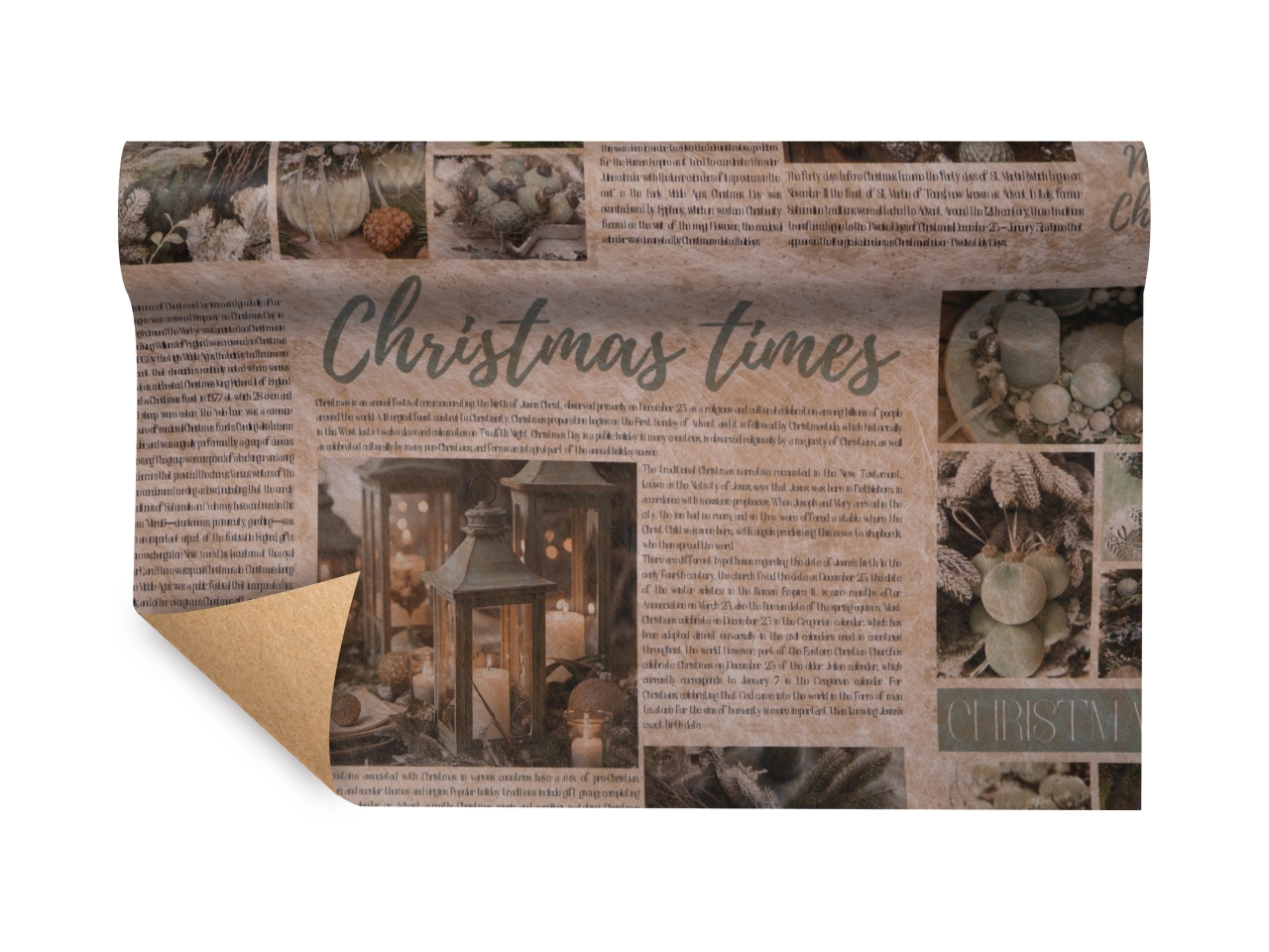BOBINA PAPER-FIBRA CHRISTMAS TIM. 750MMX9MT 272829 BOBINA PAPER-FIBRA CHRISTMAS TIM. 750MMX9MT 272829