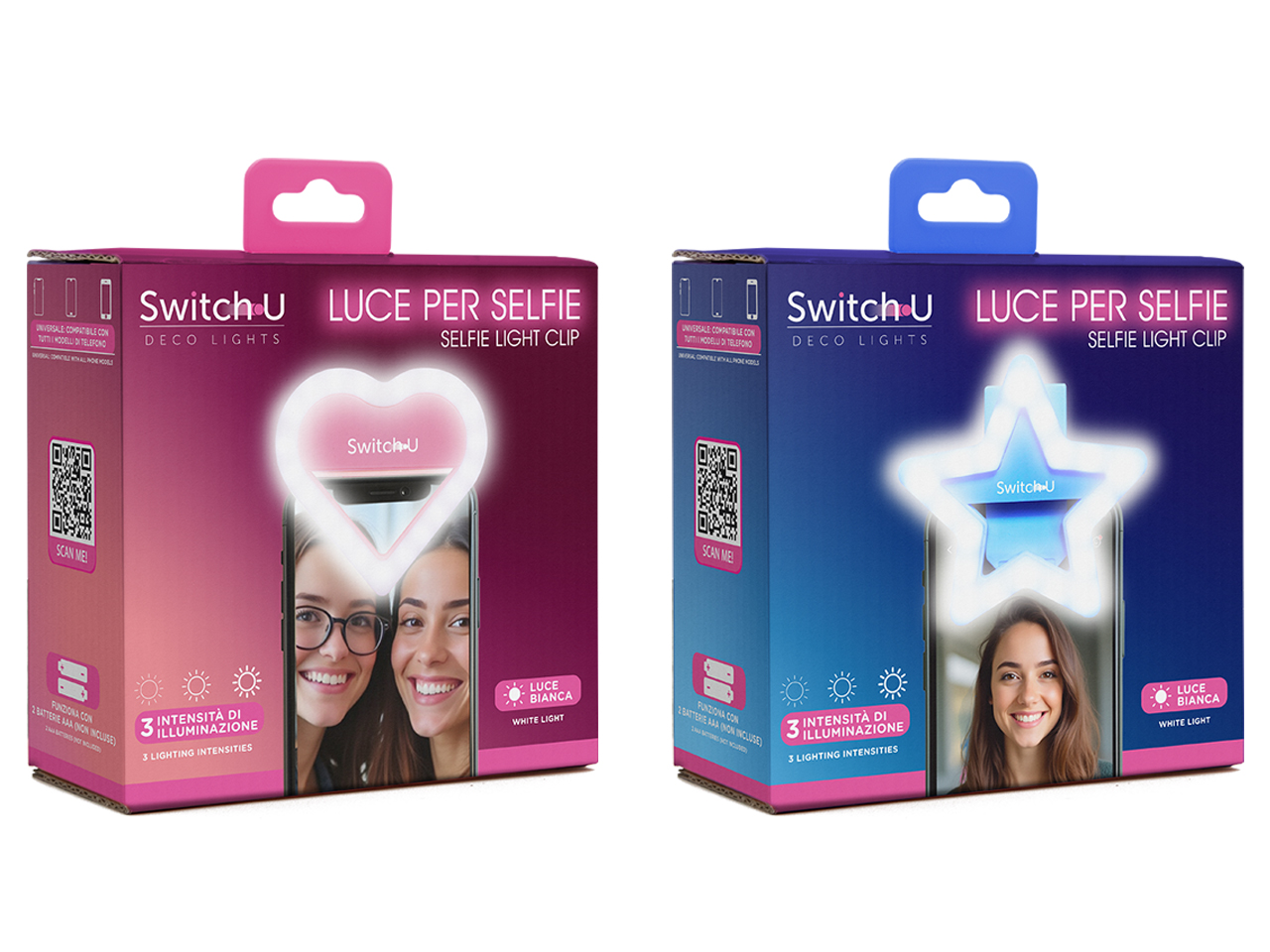 LUCE LED PER SELFIE CUORE O STELLA I.8 LUXDECO32 LUCE LED PER SELFIE CUORE O STELLA I.8 LUXDECO32