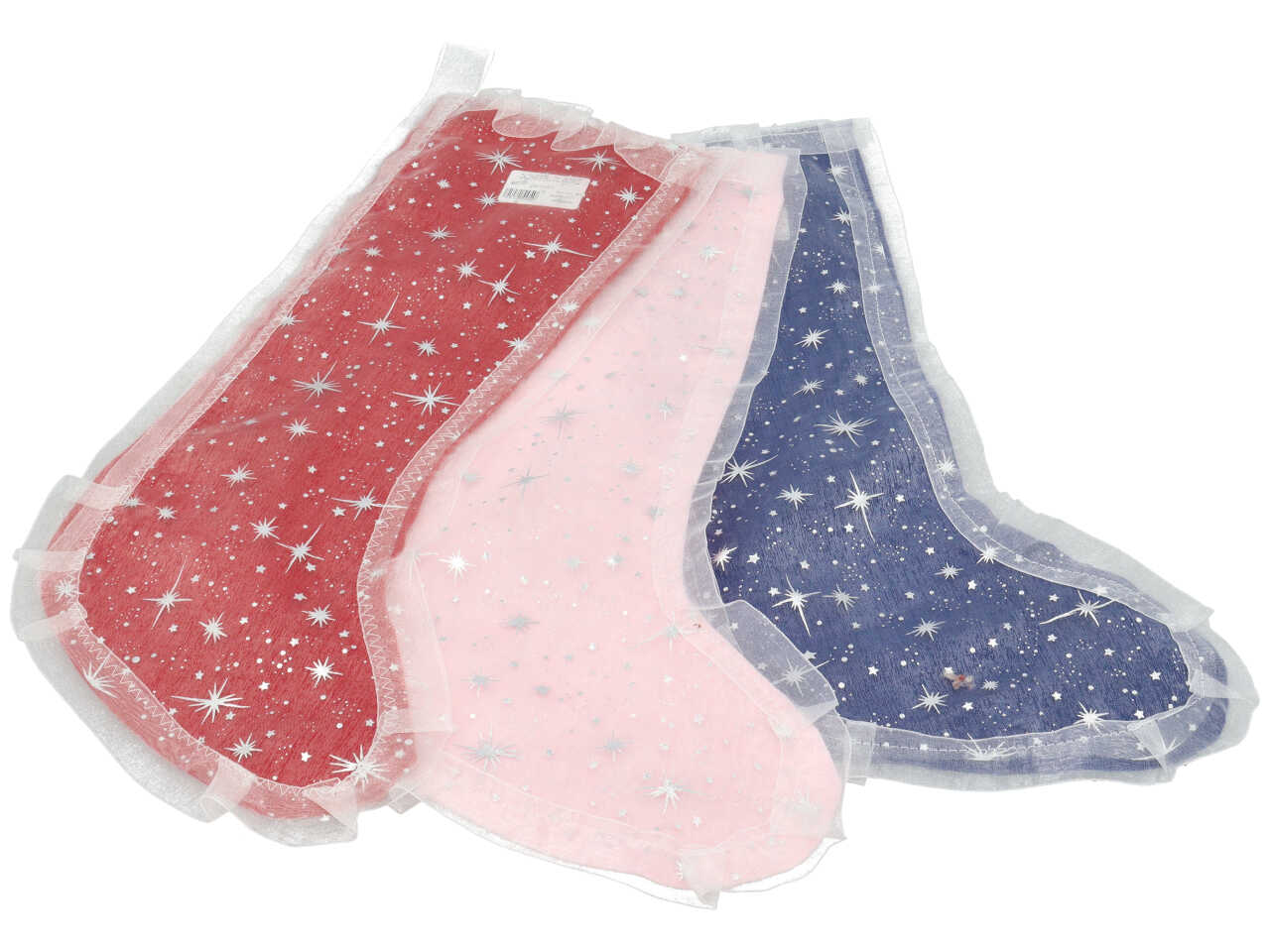 CALZA 45CM FLOK. STELLA ORGANZA ASS. 25/1254