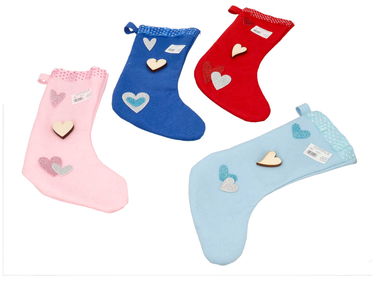 CALZA 35CM PANNOLENCI BORDO COLORI ASSORTITI 18121