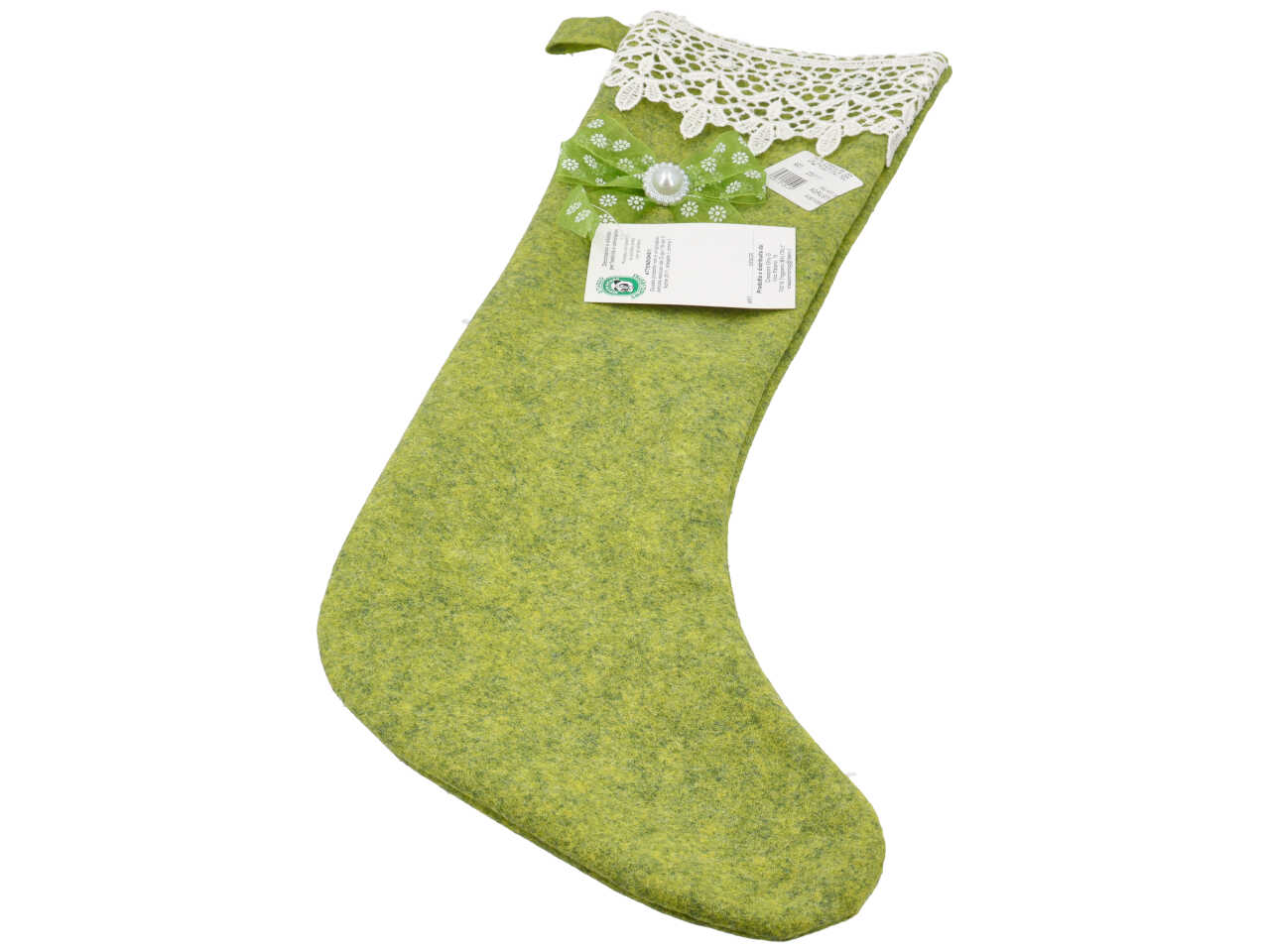 CALZA PANNOLENCI 45CM CON BORDO MACRAME 25/111