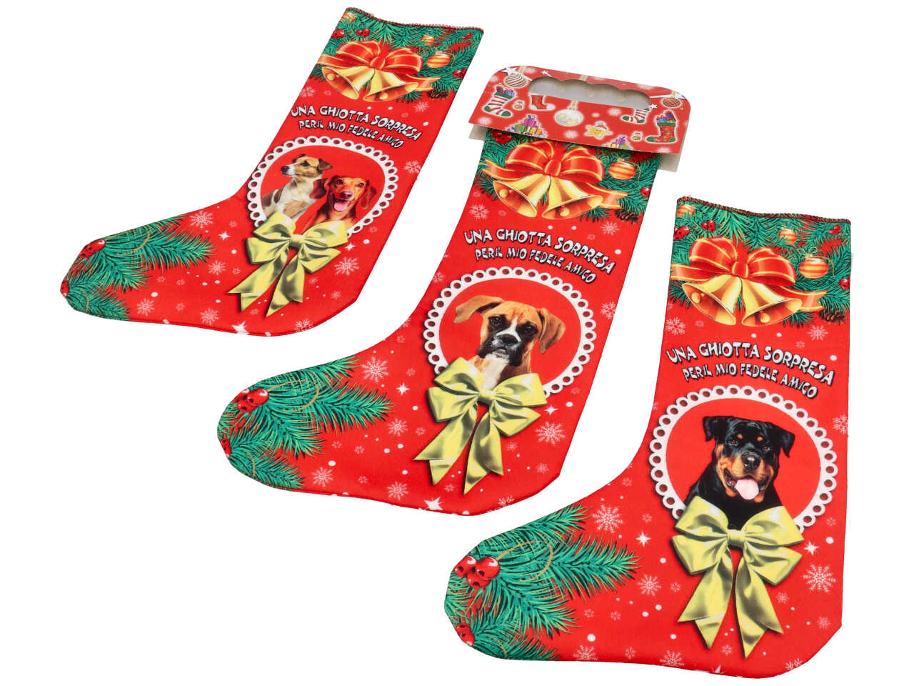 CALZA SOGGETTO CANI LUX IN 3 ASSORTIMENTI 25/151