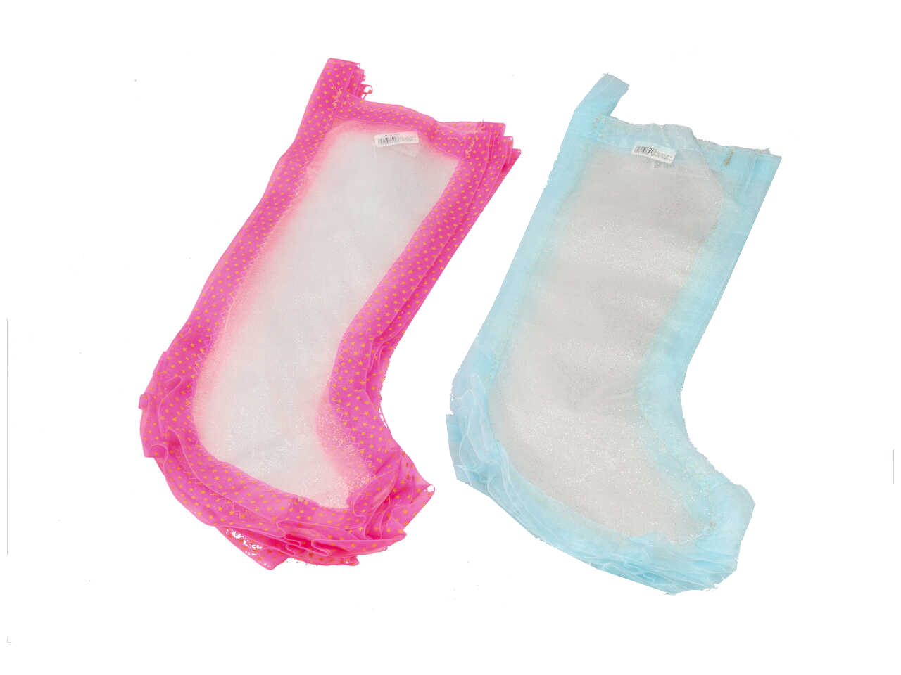 CALZA TULLE ORGANZA CON BORDO COLORI ASS. 25/168