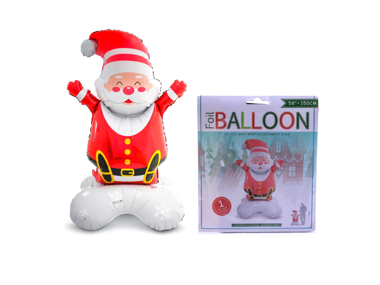PALLONCINO BABBO NATALE 64X51XH.105CM 66428 PALLONCINO BABBO NATALE 64X51XH.105CM 66428